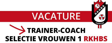 Trainer Vrouwen 1 gezocht