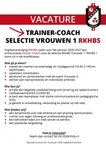 Trainer Vrouwen 1 gezocht